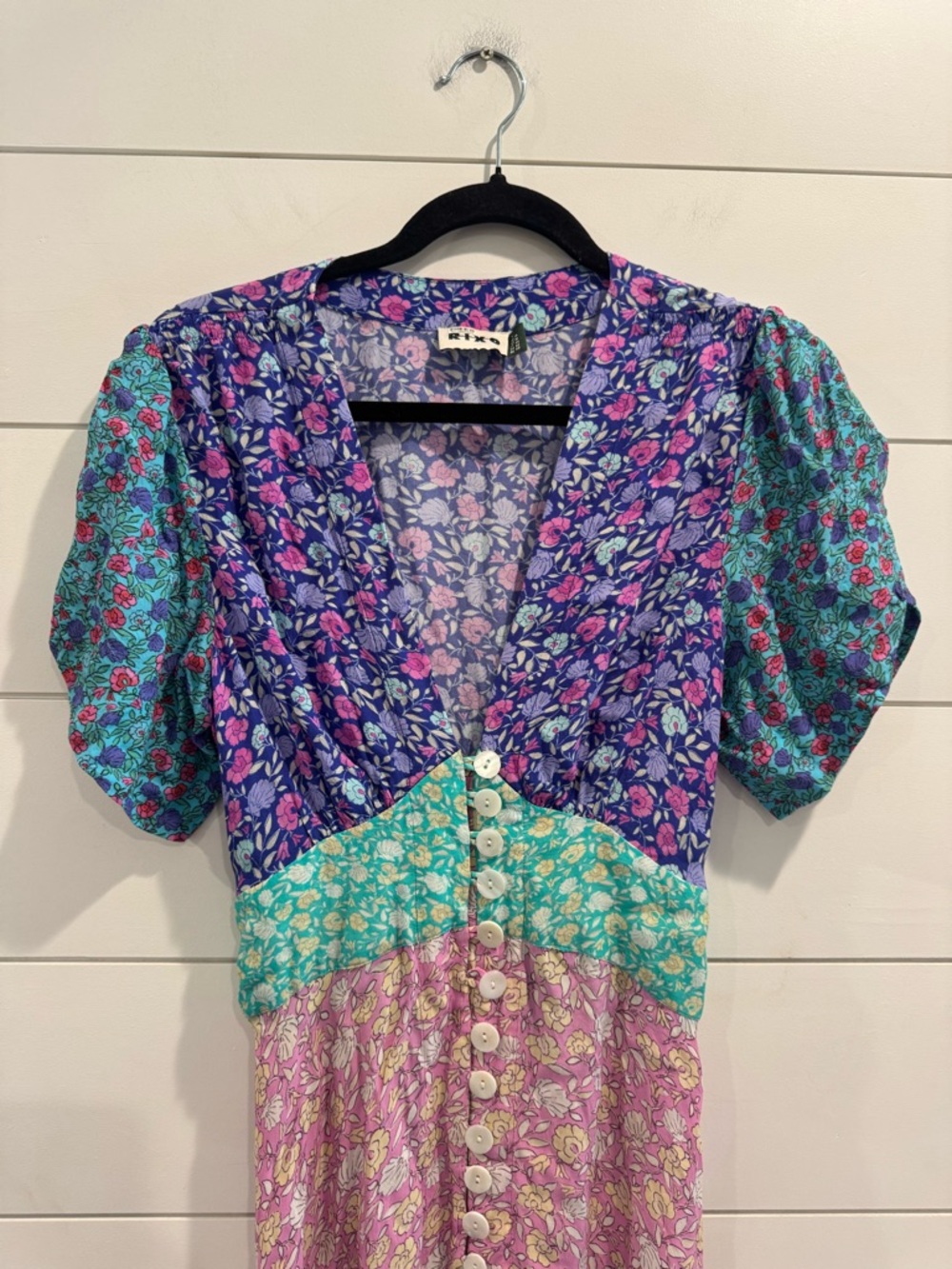 Rixo Novara pink purple floral maxi dress - Picture 9 of 13